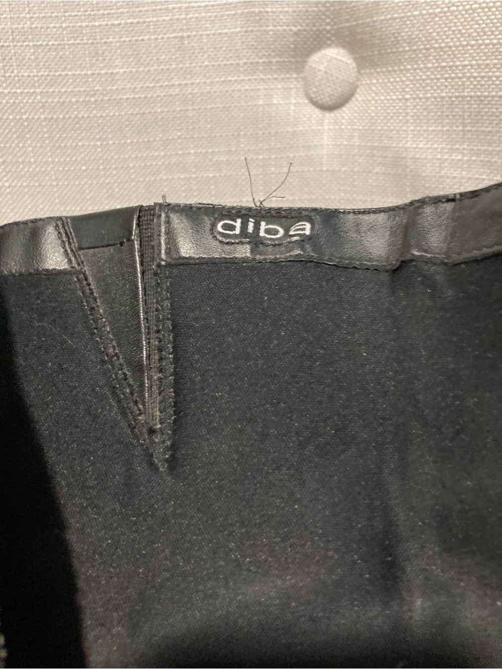 Diba Black Leather boots with Zip Detail - Picture 4 of 5